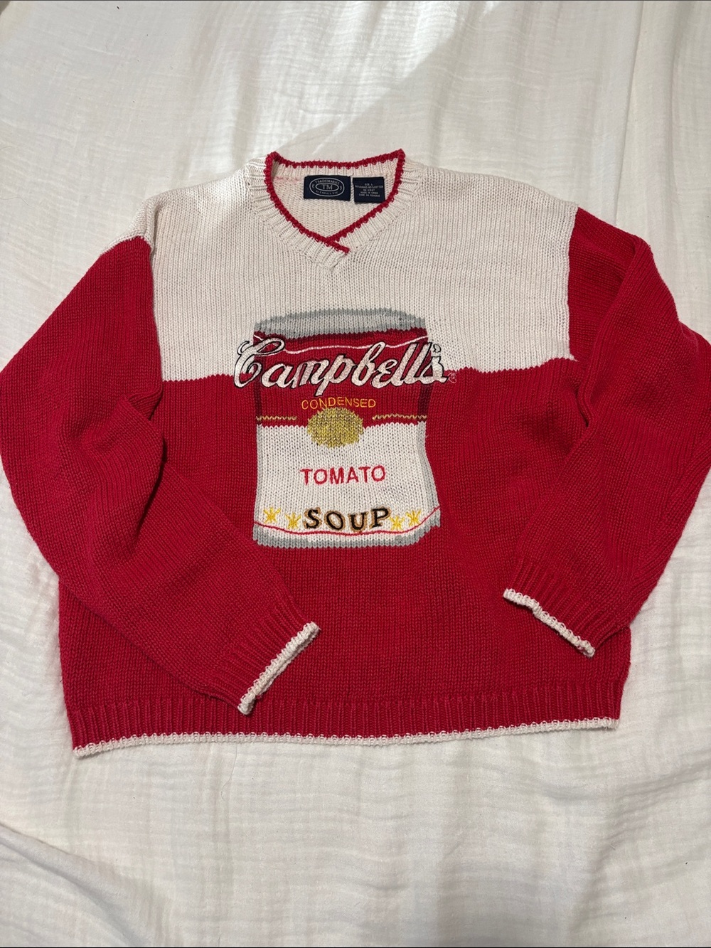 Trademarks by Eagles Eye Campbells Soup Sweater